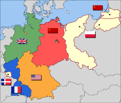 Study in Germany 250px Map Germany 1945.svg