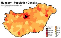 Study in Hungary for international students 250px Population Density In Hungary