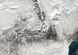 250px Satellite Image Of Romania In December 2001