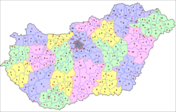 Study in Hungary for international students 250px Townships 28districts29 Of Hungary