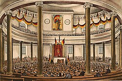 Study in Germany 250px ZeitgenC3B6ssige Lithografie Der Nationalversammlung In Der Paulskirche
