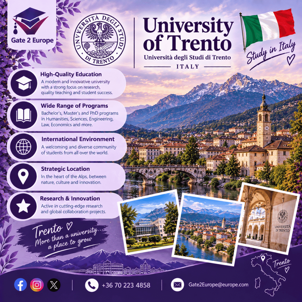 University of Trento - UniTrento-Italy University of Trento - UniTrento-Italy